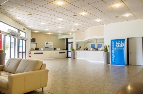 Reception area at Athena Resort in South Sicily, Italy. Travel with World Lifetime Journeys