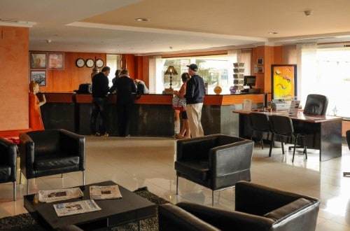 Reception area at Beatriz Playa & Spa Hotel in Puerto del Carmen, Lanzarote. Travel with World Lifetime Journeys