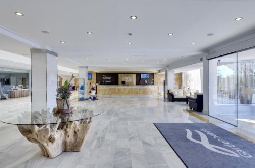 Reception area at Cabogata Garden Hotel & Spa in Almeria, Spain. Travel with World Lifetime Journeys