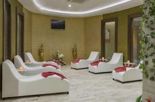 Relaxation room at Royal Taj Mahal in Side, Turkey. Travel with World Lifetime Journeys