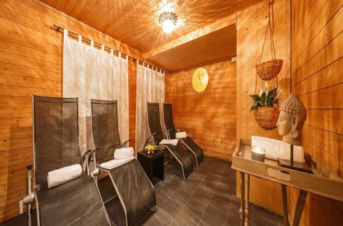 Relaxing area at Hotel Sport Klosters, Switzerland. Travel with World Lifetime Journeys