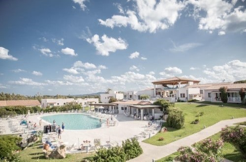 Resort view at Grand Baia Resort in San Teodoro, Sardinia. Travel with World Lifetime Journeys