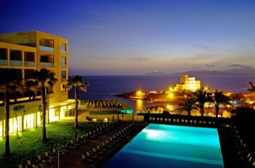 Resort view at Hotel Carlos V in Alghero, Italy. Travel with World Lifetime Journeys