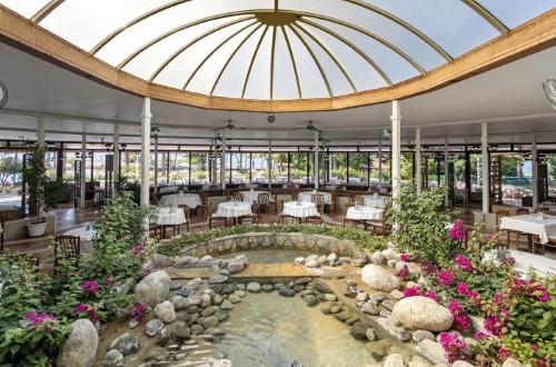 Restaurant area at Club Tuana Fethiye, Turkey. Travel with World Lifetime Journeys