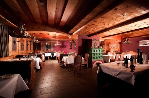 Restaurant area at Q! Hotel Maria Theresia in Kitzbühel, Austria. Travel with World Lifetime Journeys