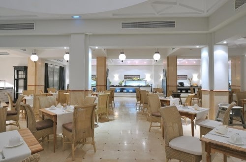 Restaurant area at Vincci Seleccion Estrella del Mar in Marbella, Spain. Travel with World Lifetime Journeys