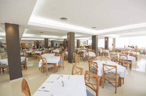 Restaurant at Azuline Hotel Atlantic in Es Canar, Ibiza. Travel with World Lifetime Journeys