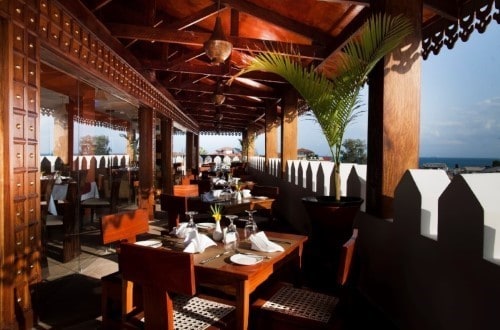 Restaurant at DoubleTree Stone Town, Zanzibar. Travel with World Lifetime Journeys