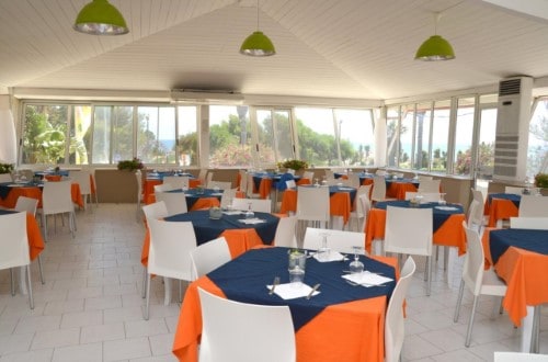 Restaurant at Hotel Baia del Sole in South Sicily, Italy. Travel with World Lifetime Journeys