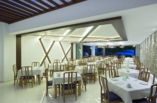 Restaurant at Hotel Eleftheria in Chania area, Crete. Travel with World Lifetime Journeys