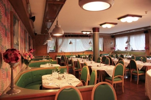 Restaurant at Hotel Majoni in Cortina D’Ampezzo, Italy. Travel with World Lifetime Journeys