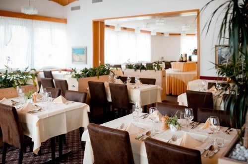 Restaurant at Hotel Sport Klosters, Switzerland. Travel with World Lifetime Journeys