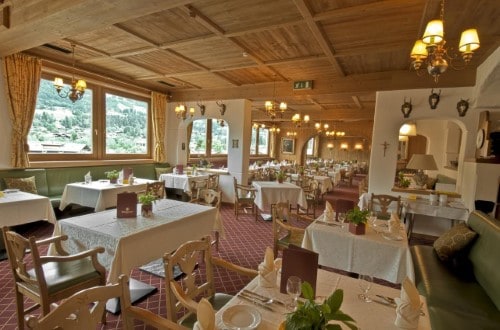 Restaurant at Hotel Tiefenbrunner in Kitzbühel, Austria. Travel with World Lifetime Journeys