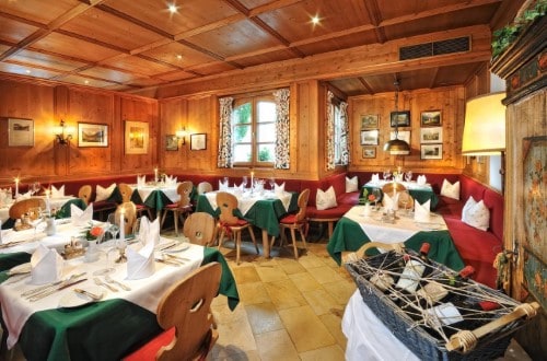 Restaurant at Hotel Zum Hirschen in Zell am See, Austria. Travel with World Lifetime Journeys