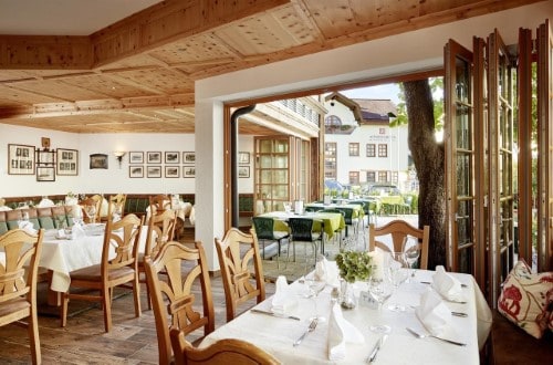 Restaurant at Romantik Hotel in Zell am See, Austria. Travel with World Lifetime Journeys