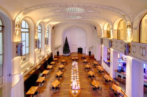 Restaurant view at Hotel Theatrino in Prague, Czech Republic. Travel with World Lifetime Journeys