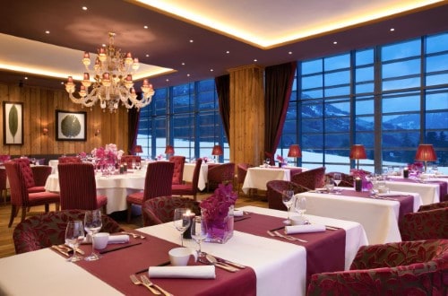 Restaurant view at Kempinski Hotel Das Tirol in Kitzbühel, Austria. Travel with World Lifetime Journeys