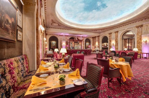 Restaurant view at Hotel Le Plaza Brussels, Belgium. Travel with World Lifetime Journeys