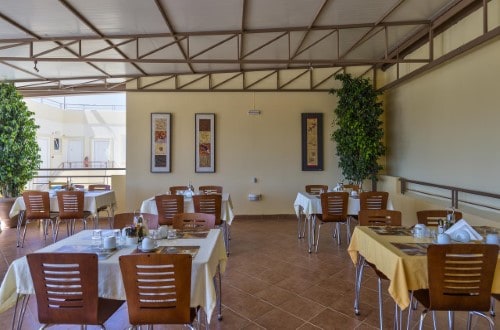 Restaurant view at Veronica Hotel Apartments in Chania area, Crete, Travel with World Lifetime Journeys