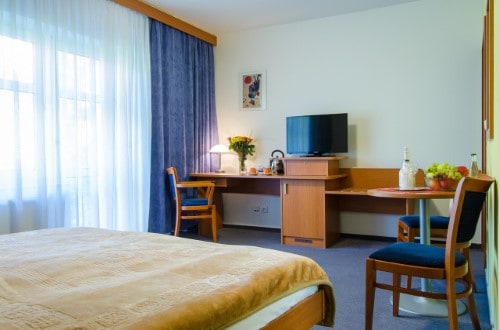 Room facilities at Hotel Inos in Prague, Czech Republic. Travel with World Lifetime Journeys