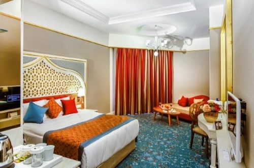 Room view at Royal Taj Mahal in Side, Turkey. Travel with World Lifetime Journeys