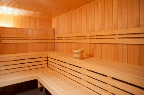 Dry sauna at Augusta Club Hotel and Spa in Lloret de Mar, Spain. Travel with World Lifetime Journeys