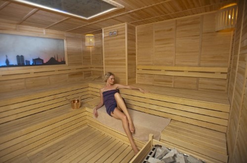 Sauna at Crystal Waterworld Resort in Belek, Turkey. Travel with World Lifetime Journeys