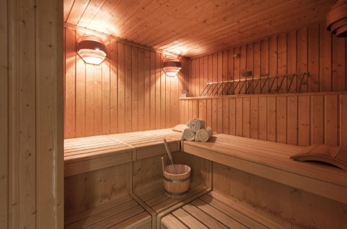 Sauna at Sunstar Hotel Saas Fee, Switzerland. Travel with World Lifetime Journeys