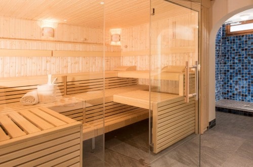 Sauna at Hotel Steinbock in Klosters, Switzerland. Travel with World Lifetime Journeys