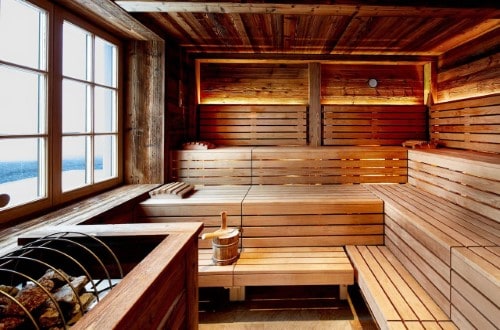 Sauna at Schloss Mittersill Hotel in Kitzbühel, Austria. Travel with World Lifetime Journeys