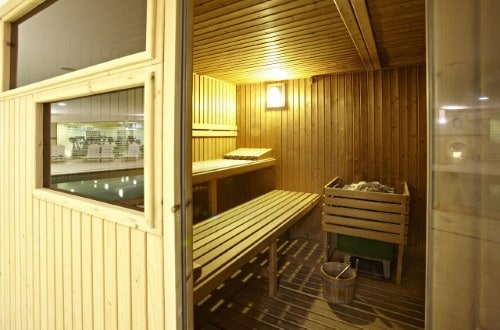 Dry sauna at Grupotel Maritimo in Alcudia, Mallorca. Travel with World Lifetime Journeys