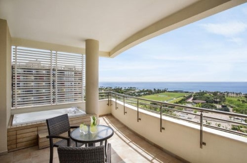 Sea view room at Barut Kemer Hotel in Antalya, Turkey. Travel with World Lifetime Journeys