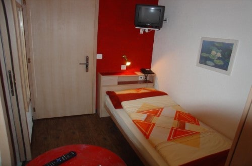 Single room at Hotel Europa in Saas Fee, Switzerland. Travel with World Lifetime Journeys