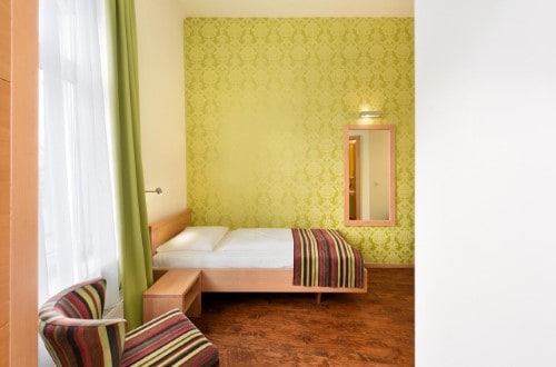 Single room at Hotel Mocca in Vienna, Austria. Travel with World Lifetime Journeys