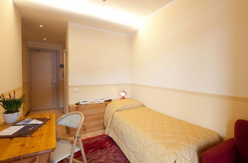 Single room at Hotel Portavescovo in Arabba, Italy. Travel with World Lifetime Journeys