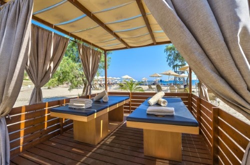 Spa area at Fodele Beach Water Park Resort in Crete, Greece. Travel with World Lifetime Journeys