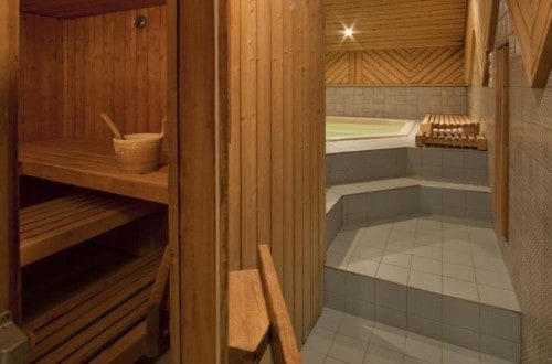 Spa area at Hotel Allalin in Saas Fee, Switzerland. Travel with World Lifetime Journeys