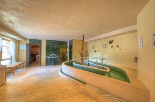 Spa area at Sporthotel Panorama in Corvara, Italy. Travel with World Lifetime Journeys