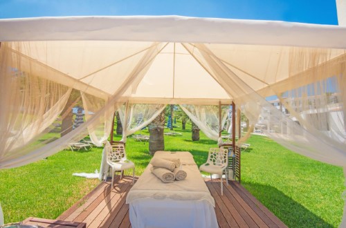 Spa area at Tsokkos Gardens Hotel in Protaras, Cyprus. Travel with World Lifetime Journeys