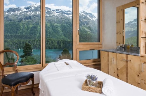 Spa room at Hotel Kulm in St. Moritz, Switzerland. Travel with World Lifetime Journeys