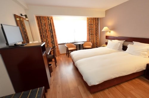 Standard twin or double room at Bedford Hotel and Congress Centre in Brussels, Belgium. Travel with World Lifetime Journeys