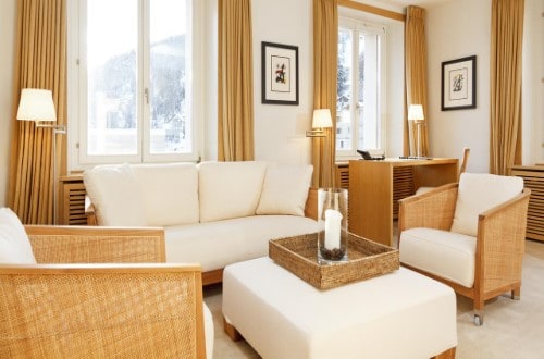 Suite at Hotel Monopol in St. Moritz, Switzerland. Travel with World Lifetime Journeys