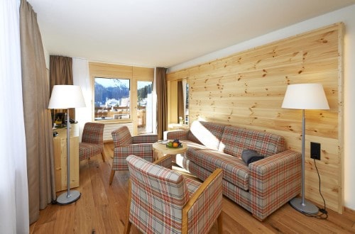 Suite at Waldhotel National Superior Hotel in Arosa, Switzerland. Travel with World Lifetime Journeys