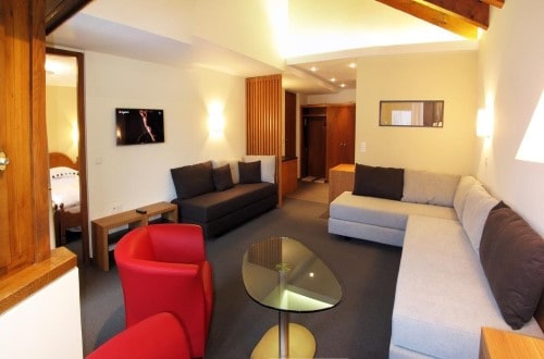 Suite view at Hotel Allalin in Saas Fee, Switzerland. Travel with World Lifetime Journeys