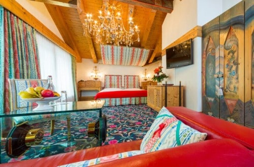 Suite view at Hotel Ferienart Resort & Spa in Saas Fee, Switzerland. Travel with World Lifetime Journeys