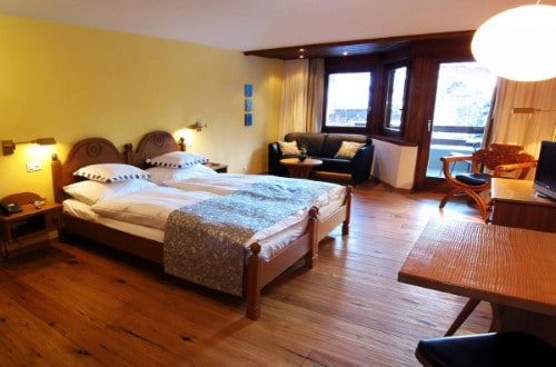 Superior room at Hotel Allalin in Saas Fee, Switzerland. Travel with World Lifetime Journeys