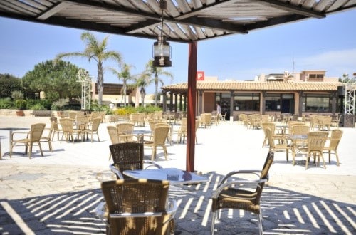 Terrace at Club Med Kamarina Bungalows, Sicily. Travel with World Lifetime Journeys