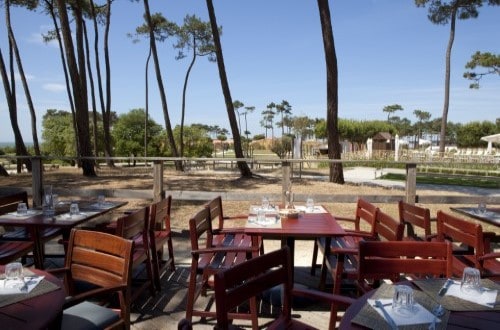 Terrace at La Palmyre Atlantique on France west coast. Travel with World Lifetime Journeys