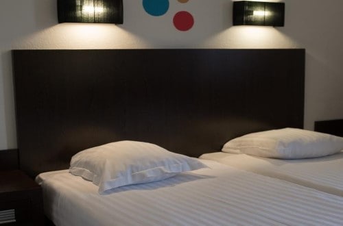 Twin room at Hotel Floris Ustel in Brussels, Belgium. Travel with World Lifetime Journeys