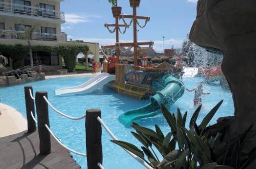 Kids pool at Evenia Olympic Garden in Lloret de Mar, Spain. Travel with World Lifetime Journeys